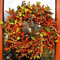 Herfstige Rotan Deurkrans - AmberLeaf
