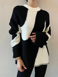 Oversize Zebra-Print Pullover für Damen - Lyla