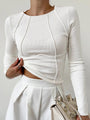 Basic Damen-Shirt mit langen Ärmeln - Mira