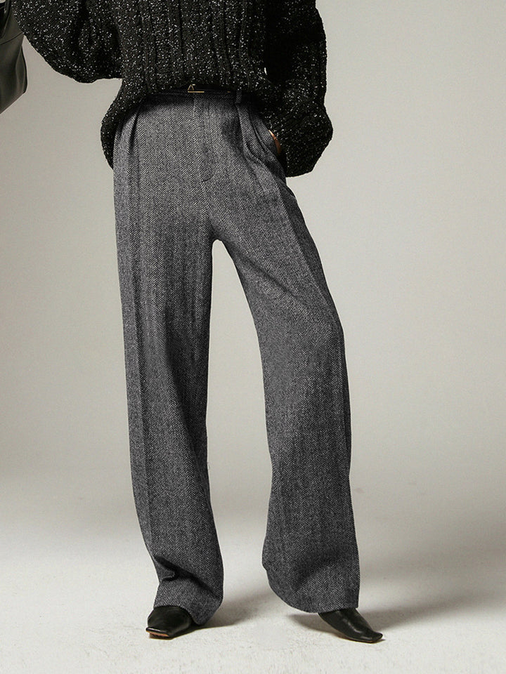 Graue Weite Hose für Damen - Alessia