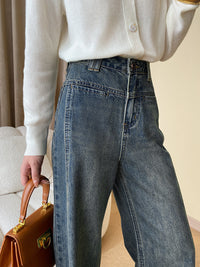 Vintage Damen-Jeans mit weitem Bein - Mila