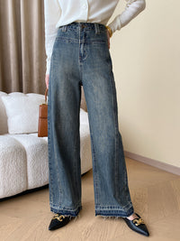 Vintage Damen-Jeans mit weitem Bein - Mila