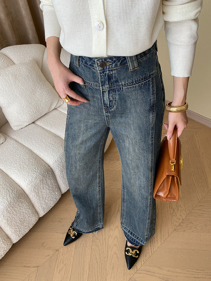 Vintage Damen-Jeans mit weitem Bein - Mila