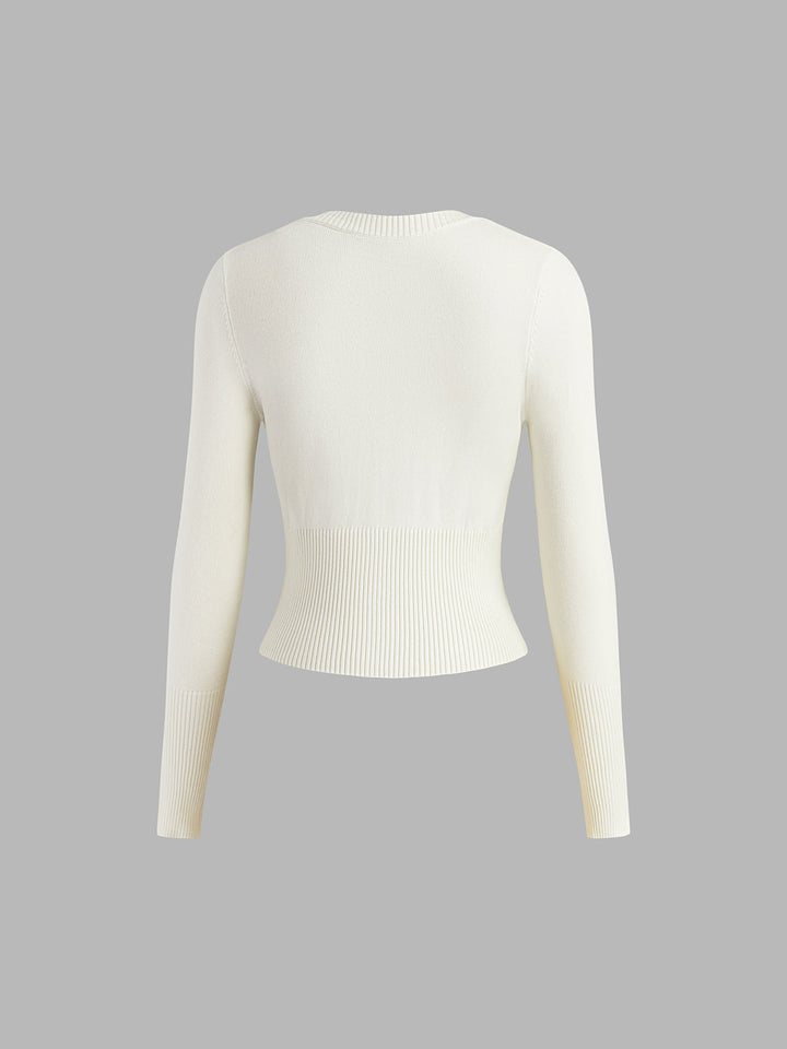 Lässiges Gestricktes Damen-Shirt - Elodie