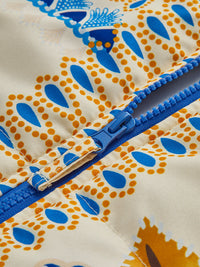 Boho Wintermantel mit Print und Reißverschluss - Zahara