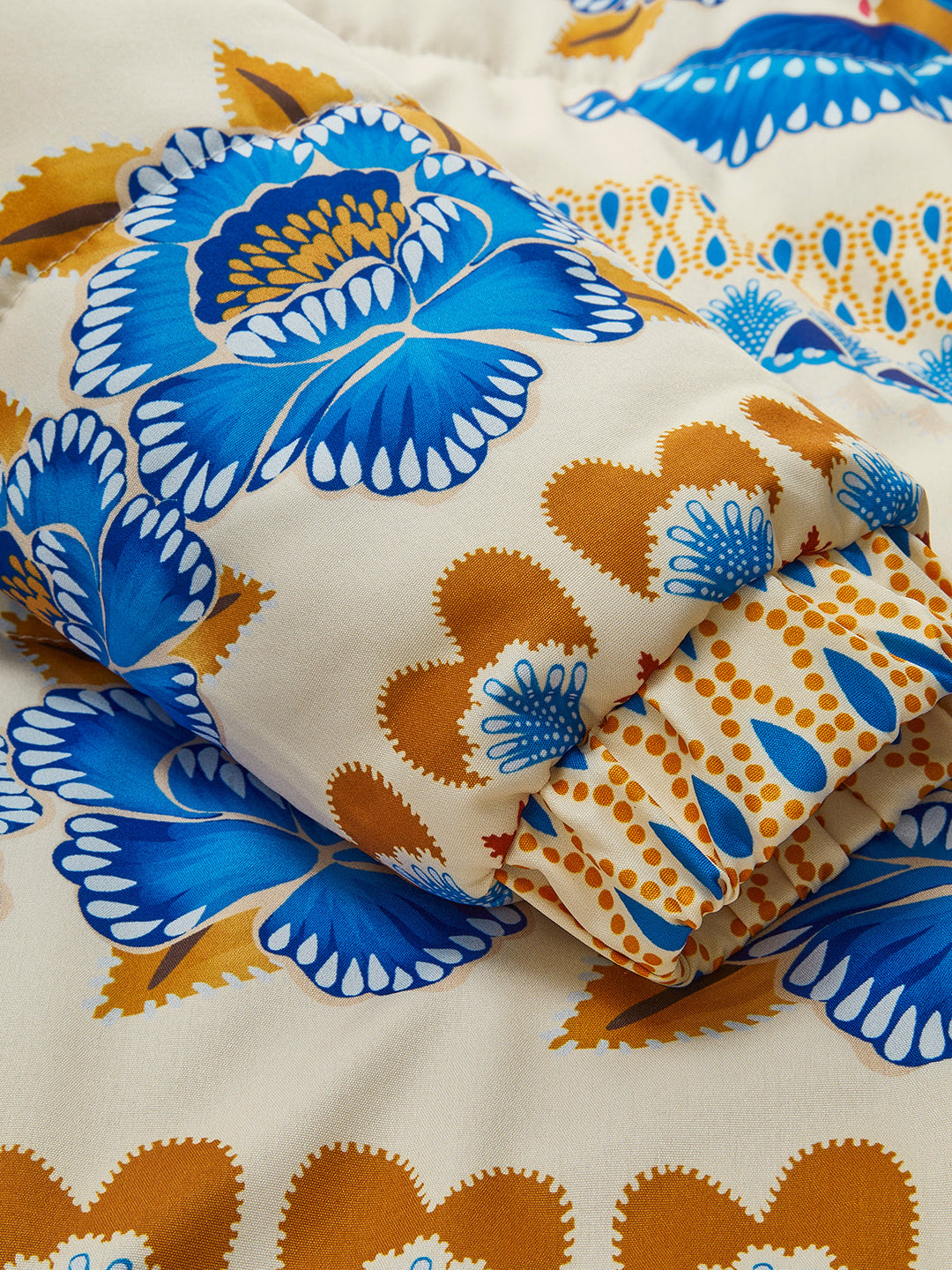 Boho Wintermantel mit Print und Reißverschluss - Zahara