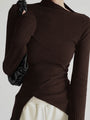 Asymmetrischer Pullover mit Schnitt für Damen - Amelia