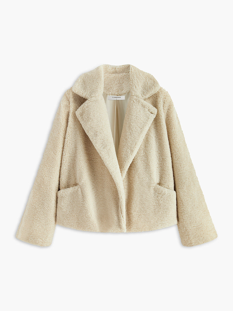 Bequemer Damen-Teddy-Mantel - Aveline