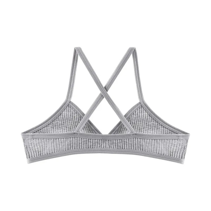Crossed Bra | With Deep V-Neckline