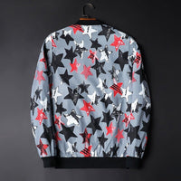 Herren Bomberjacke mit abstraktem Muster - Enzo