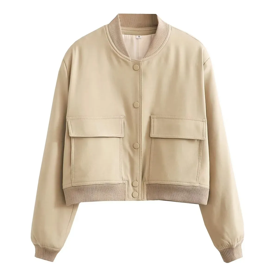 Crystal Cropped Varsity Jacke | Stilvoll & lässig