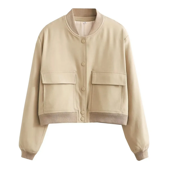 Crystal Cropped Varsity Jacke | Stilvoll & lässig