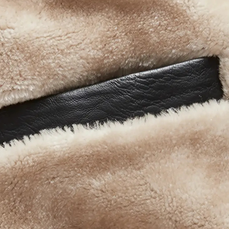 Klassische schwarze Herrenlederjacke mit zeitlosem Design - Luca