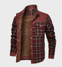 Gefütterte Flanell-Herrenjacke mit Fleece – FlanellStil