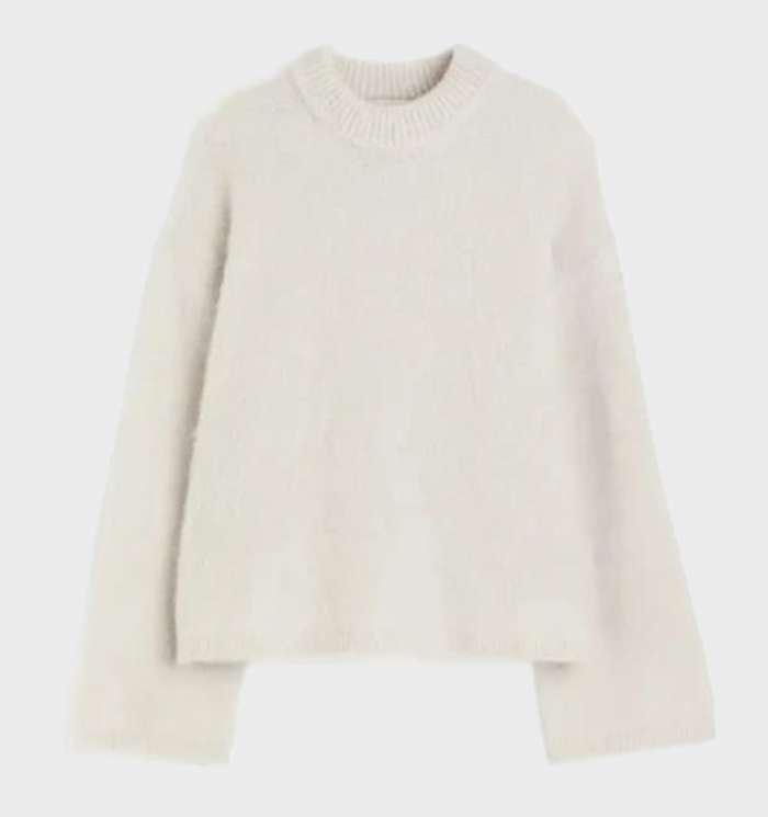 Weicher Einfarbiger Mohair Damenpullover - Liv