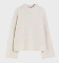 Weicher Einfarbiger Mohair Damenpullover - Liv
