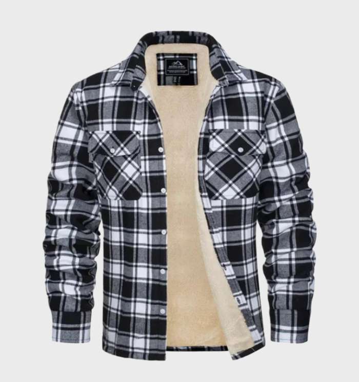 Trendige Flanell Herrenjacke im Vintage-Stil - Liam