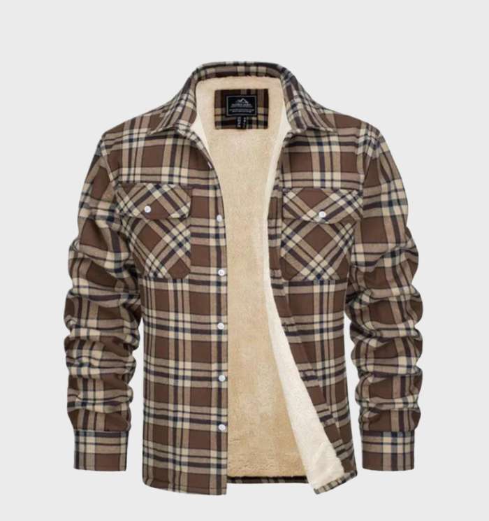 Trendige Flanell Herrenjacke im Vintage-Stil - Liam