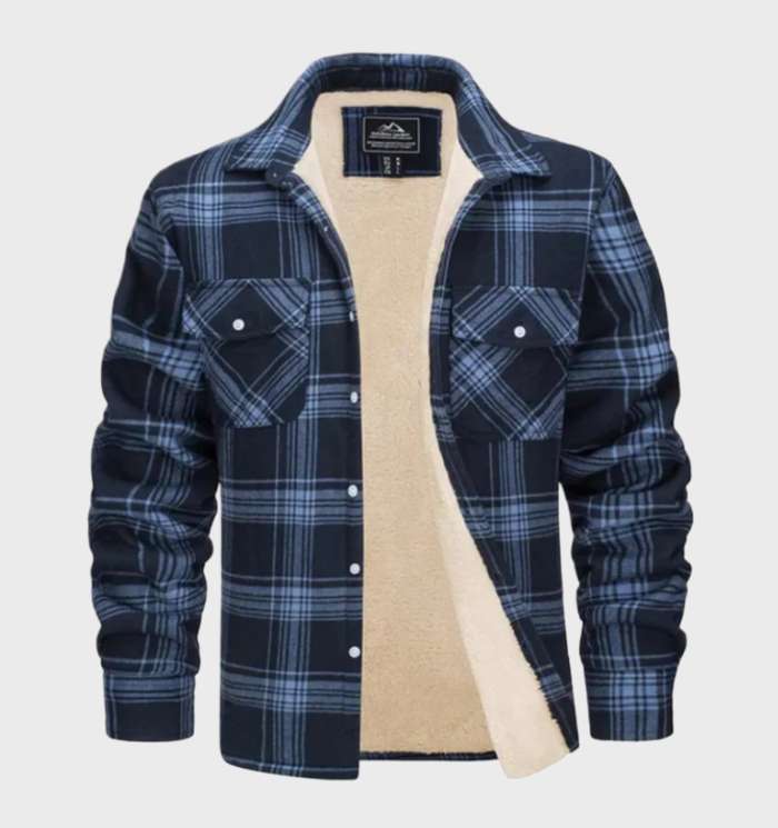 Trendige Flanell Herrenjacke im Vintage-Stil - Liam