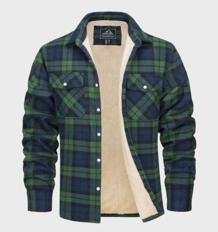 Trendige Flanell Herrenjacke im Vintage-Stil - Liam