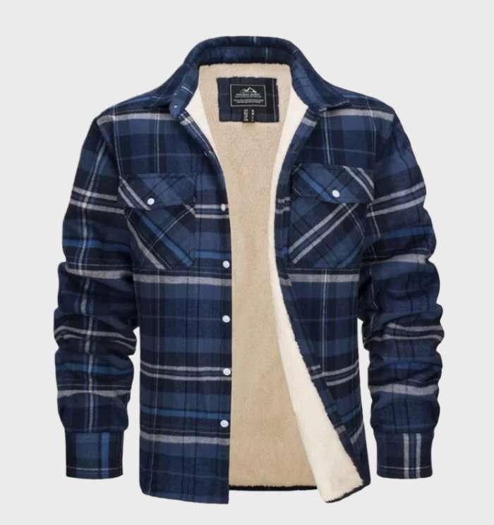 Trendige Flanell Herrenjacke im Vintage-Stil - Liam