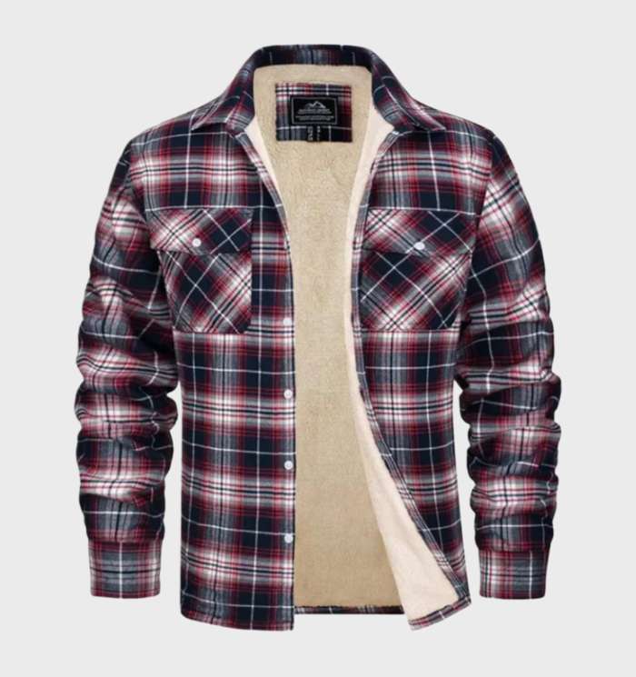 Trendige Flanell Herrenjacke im Vintage-Stil - Liam