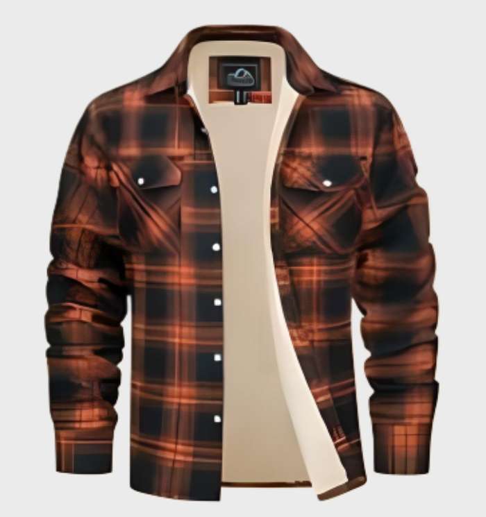 Trendige Flanell Herrenjacke im Vintage-Stil - Liam