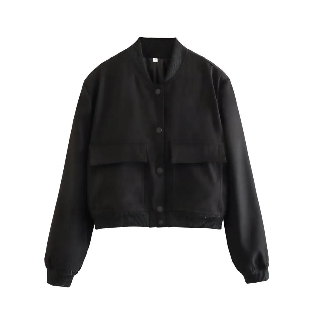 Crystal Cropped Varsity Jacke | Stilvoll & lässig