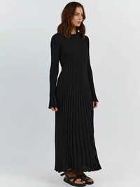 Gracie Gestricktes Maxikleid | Eng & schmeichelhaft