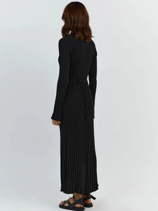 Gracie Gestricktes Maxikleid | Eng & schmeichelhaft