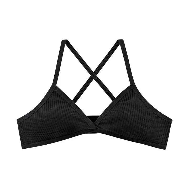 Crossed Bra | With Deep V-Neckline