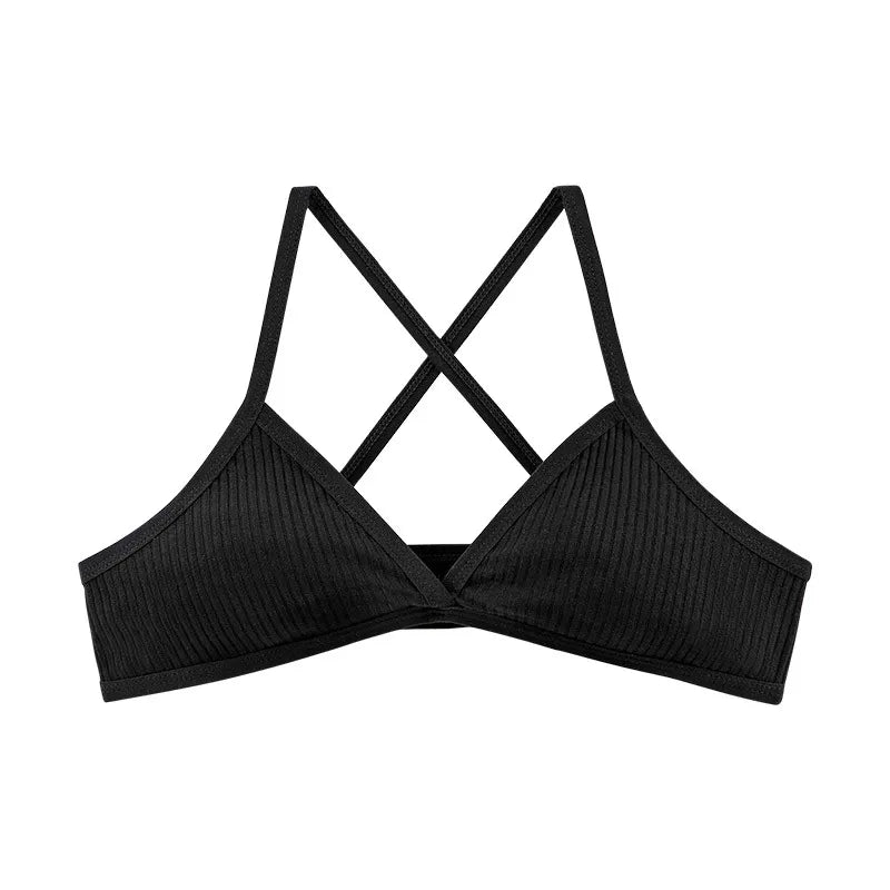 Crossed Bra | With Deep V-Neckline