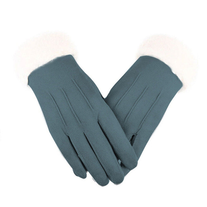 Caitlyn Samt Lederhandschuhe | Praktisch & Stilvoll