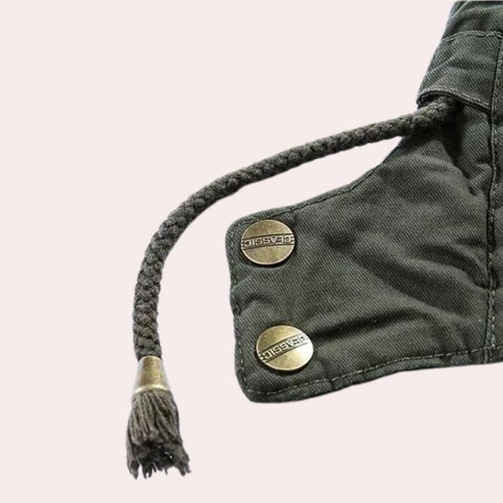 Gefütterte Herren-Winterjacke mit warmer Kapuze - Logan