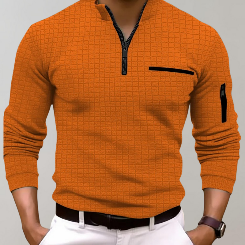 Langarm-Poloshirt für Herren - Jasper
