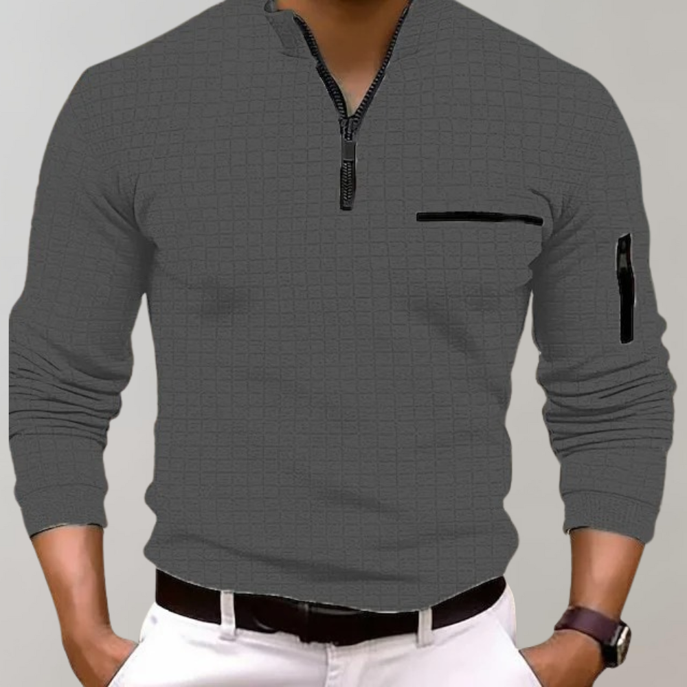 Langarm-Poloshirt für Herren - Jasper