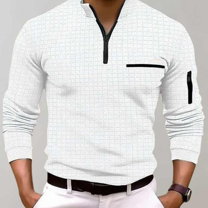 Langarm-Poloshirt für Herren - Jasper