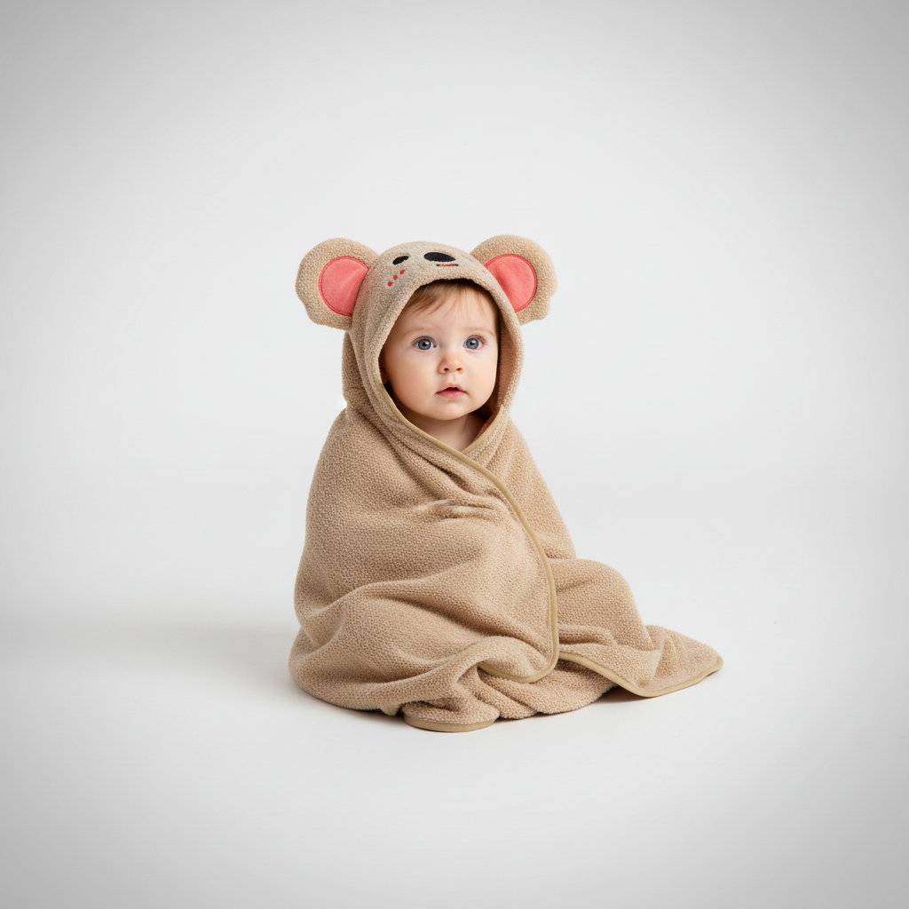 Baby Bademantel Mit Kapuze - FluffyCape