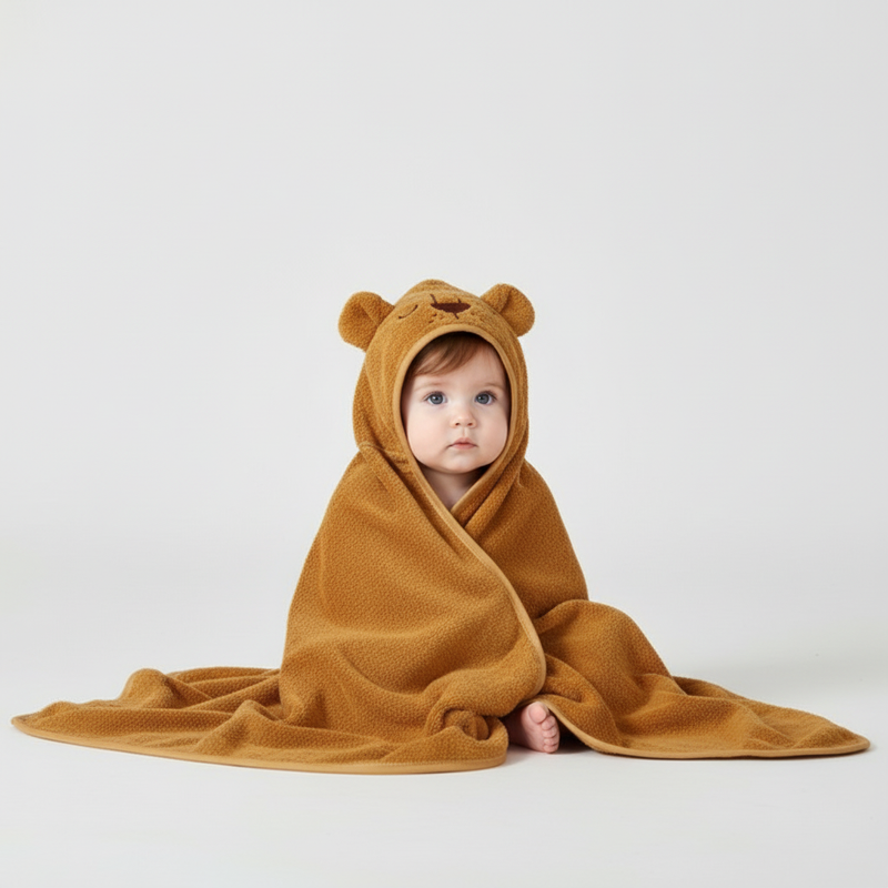 Baby Bademantel Mit Kapuze - FluffyCape