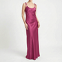 Backless Floor-Length Slip Dress -  Opal