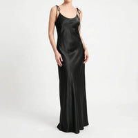 Backless Floor-Length Slip Dress -  Opal