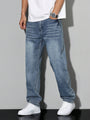 Baggy Jeans - Wide Fit Denim Pants with Washed Look 11
