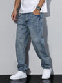 Baggy Jeans - Wide Fit Denim Pants with Washed Look 6