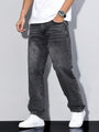 Baggy Jeans - Wide Fit Denim Pants with Washed Look 9