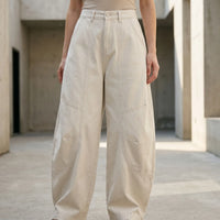 Baggy Barrel-Leg Trousers -  Shelia