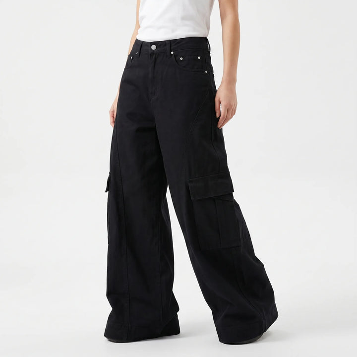Baggy Wide Leg Trousers -  Faye