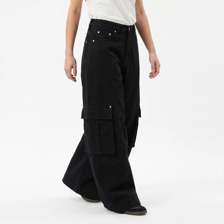Baggy Wide Leg Trousers -  Faye