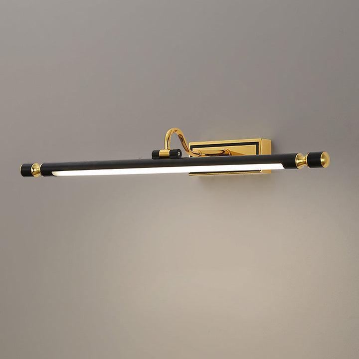 Luxuriöse schwarz-goldene Spiegel-Leuchte – LumoGold
