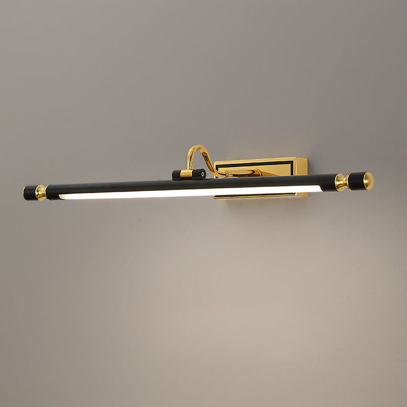 Luxuriöse schwarz-goldene Spiegel-Leuchte – LumoGold
