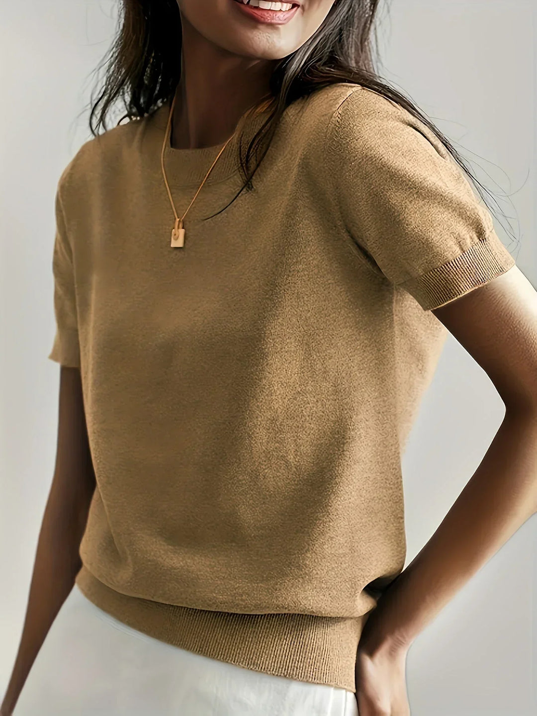 Damen Pullover mit kurzen Ärmeln – Mila